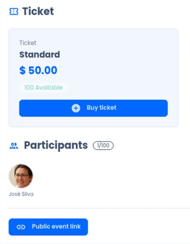 Randel ticket and check-in controls for events